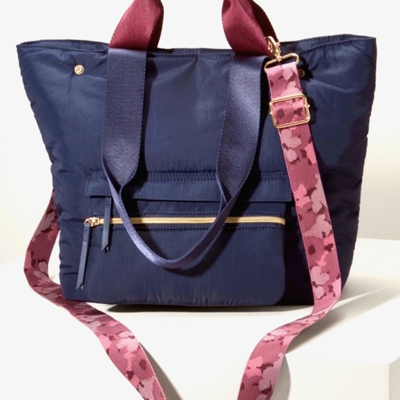 Stella & Dot ZIP-IT CONVERTIBLE TOTE - Navy - Picture 1 of 6